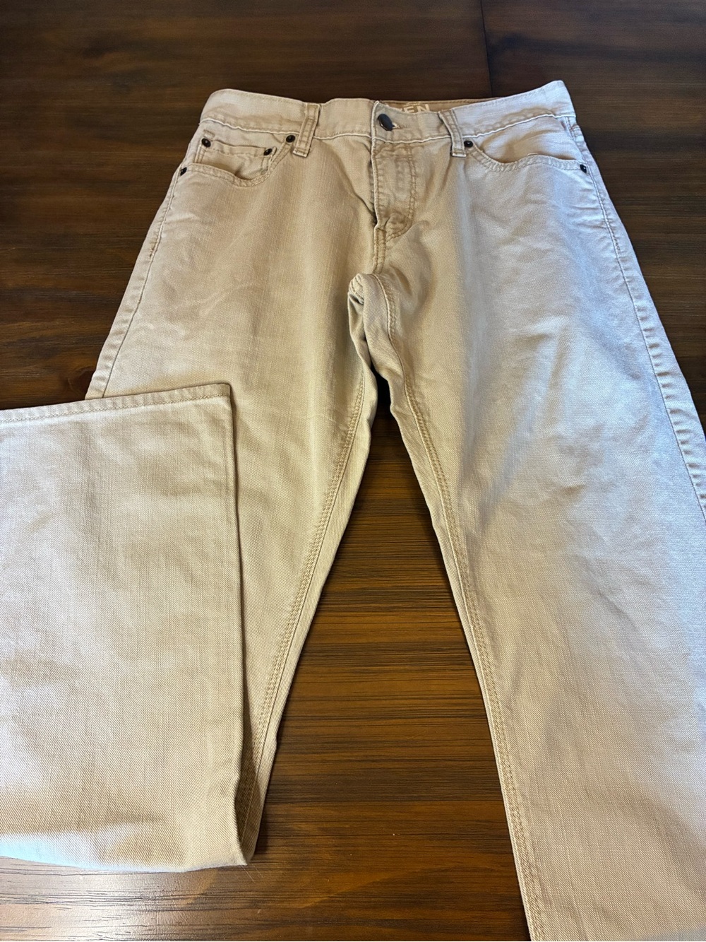 Levi’s Denizen Men's Beige/Tan Jeans - Classic Straight Fit size 30x32